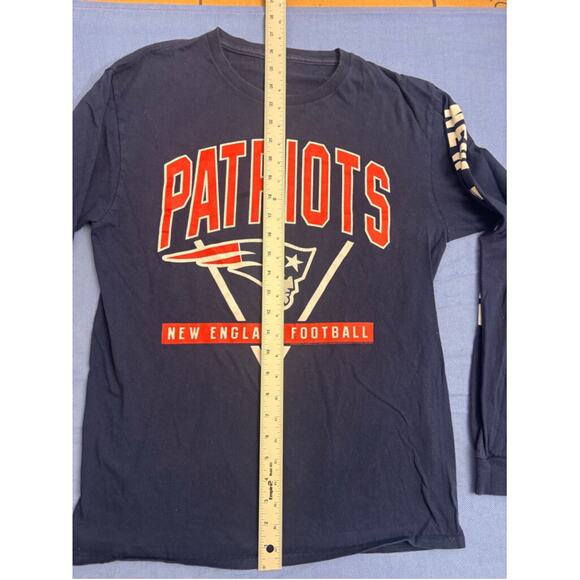 Men's NFL Team Apparel Patriots Long Sleeve T-Shirt Size M Navy - Picture 5 of 9